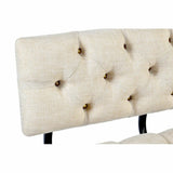 Bench DKD Home Decor   Fir Black Beige Brown Polyester (100 x 51 x 77 cm)-1