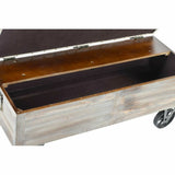 Bench DKD Home Decor   Fir Black Beige Brown Polyester (100 x 51 x 77 cm)-2