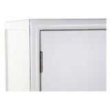 DKD Home Decor Cupboard White Golden Metal Poplar 120 x 50 175 cm