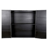 DKD Home Decor Cupboard White Golden Metal Poplar 120 x 50 175 cm