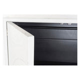 Cupboard DKD Home Decor White Golden Metal Poplar 120 x 50 x 175 cm-1