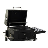 Coal Barbecue with Cover and Wheels DKD Home Decor Black Metal Steel 140 x 60 x 108 cm (140 x 60 x 108 cm)-7