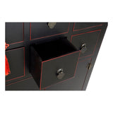 Chest of drawers DKD Home Decor Black Red Multicolour Fir MDF Wood Oriental 63 x 27 x 101 cm-3