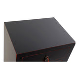 Nightstand DKD Home Decor Fir Red Black MDF Wood 45 x 34 x 66 cm-5