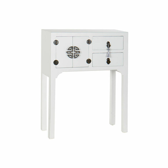 Console DKD Home Decor White Silver Fir MDF Wood (63 x 26 x 83 cm)-0