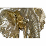 Decorative Figure DKD Home Decor Elephant Black Golden Metal Resin (60 x 36 x 73 cm)-3