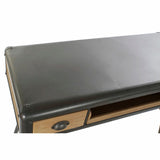 Desk DKD Home Decor 118 x 52 x 84 cm Fir Natural Metal Light grey-1