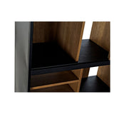 Shelves DKD Home Decor Black Natural Iron Fresno 98 x 36 x 200 cm-4