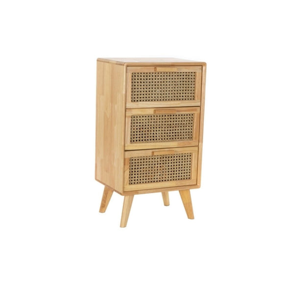 Chest of drawers DKD Home Decor Natural rubber Rattan (40 x 30 x 72 cm)-0