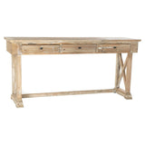 Console DKD Home Decor MB-172724 184,5 x 48 x 86 cm White Light brown Pinewood-0
