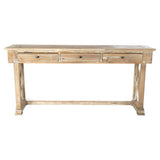 Console DKD Home Decor MB-172724 184,5 x 48 x 86 cm White Light brown Pinewood-2