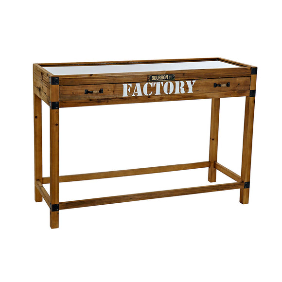 Console DKD Home Decor Factory Metal Paolownia wood (120 x 47 x 82.5 cm)-0
