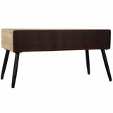 Side table DKD Home Decor Brown Black Metal Fir 100 x 50 x 52,5 cm-1