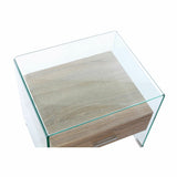Nightstand DKD Home Decor 8424001754793 Multicolour Transparent Natural Crystal MDF Wood 50 x 40 x 45,5 cm-2