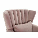 Armchair DKD Home Decor 73 x 70 x 87 cm Pink Rubber wood-1