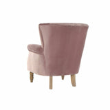 Armchair DKD Home Decor 73 x 70 x 87 cm Pink Rubber wood-2