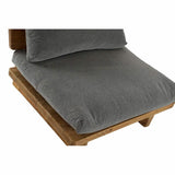 Sofa DKD Home Decor Brown Grey Polyester Cotton Wood Pinewood (95 x 88 x 75 cm)-2
