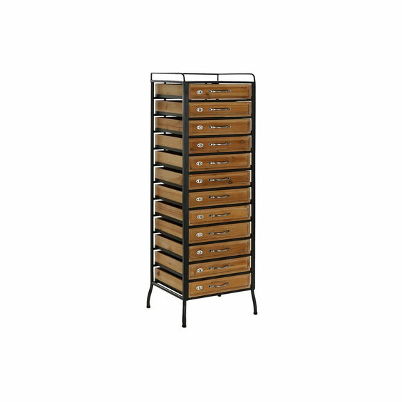 Chest of drawers DKD Home Decor Iron Fir (40 x 33 x 122 cm)-0