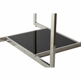Centre Table DKD Home Decor Black Silver Crystal Steel Plastic 100 x 100 x 45 cm-1
