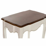 Set of 3 tables DKD Home Decor White Brown 60 x 40 x 66 cm-1