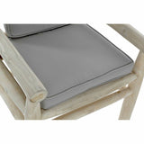Garden sofa DKD Home Decor Natural Light grey Teak 65 x 80 x 92 cm-6
