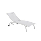 Sun-lounger DKD Home Decor With wheels PVC Aluminium (187,5 x 64 x 97 cm)-2