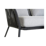 Sofa and table set DKD Home Decor MB-179039 Grey Garden Polyester Rope Aluminium (151,5 x 72 x 70 cm) (4 pcs)-5