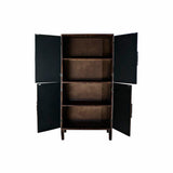 Cupboard DKD Home Decor MB-179372 Dark brown Light brown Fir MDF Wood 86 x 41 x 181 cm-2