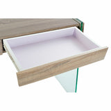 Side table DKD Home Decor Transparent Natural Wood Crystal MDF Wood 120 x 40 x 76 cm-3