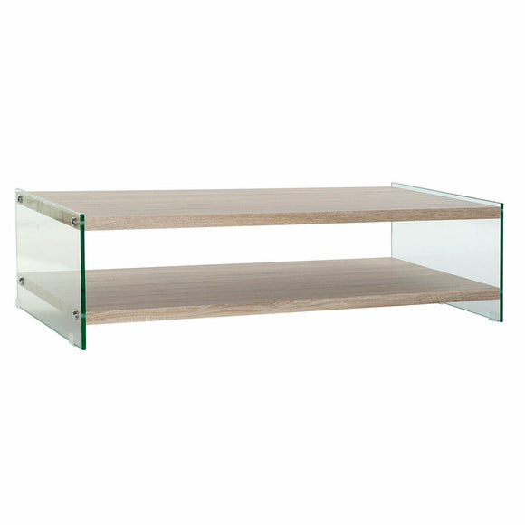 Centre Table DKD Home Decor Multicolour Transparent Natural Wood Crystal MDF Wood 130 x 65 x 35,5 cm-0