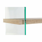 Shelves DKD Home Decor 90 x 35 x 180 cm Crystal Natural Wood Transparent MDF Wood-1