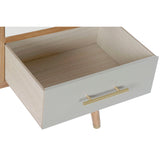 TV furniture DKD Home Decor Grey Cream Metal Paolownia wood (90 x 34 x 66.5 cm)-4