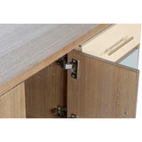 TV furniture DKD Home Decor Grey Cream Metal Paolownia wood (90 x 34 x 66.5 cm)-2