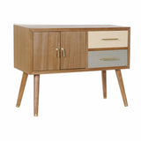 TV furniture DKD Home Decor Grey Cream Metal Paolownia wood (90 x 34 x 66.5 cm)-0