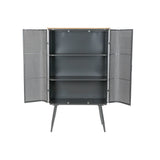 Shelves DKD Home Decor Natural Grey Metal Wood 2 Shelves (79 x 39 x 133 cm)-6