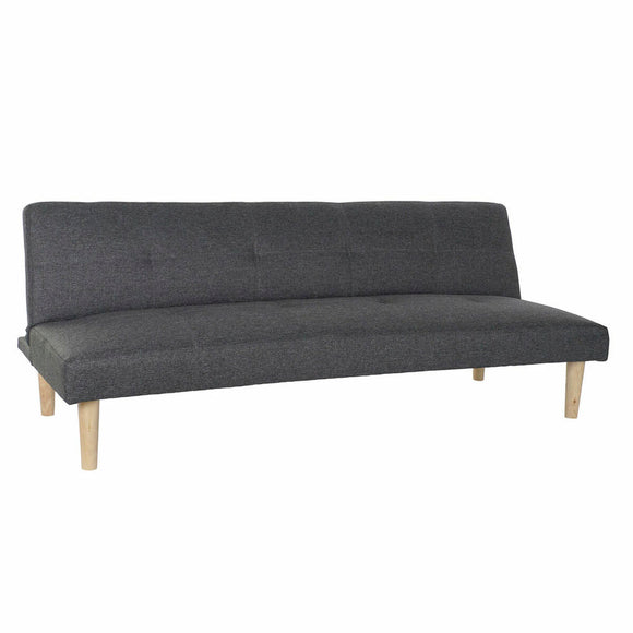 Sofabed DKD Home Decor Polyester Rubber wood (180 x 68 x 66 cm) (180 x 86 x 38 cm)-0