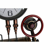 Wall Clock DKD Home Decor Black Red Iron Golden (2 pcs) (46 x 13 x 58 cm)-1