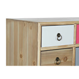 Chest of drawers DKD Home Decor White Multicolour Natural Navy Blue Light grey Wood MDF Wood 80 x 35 x 82 cm-3