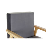 Armchair DKD Home Decor 8424001802159 62 x 70 x 76 cm Natural Grey MDF Wood-2