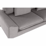 Sofa DKD Home Decor Grey Polyester Metal (200 x 84 x 84 cm)-1
