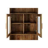 Shelves DKD Home Decor Crystal Natural Recycled Wood 4 Shelves (90 x 40 x 160 cm)-5