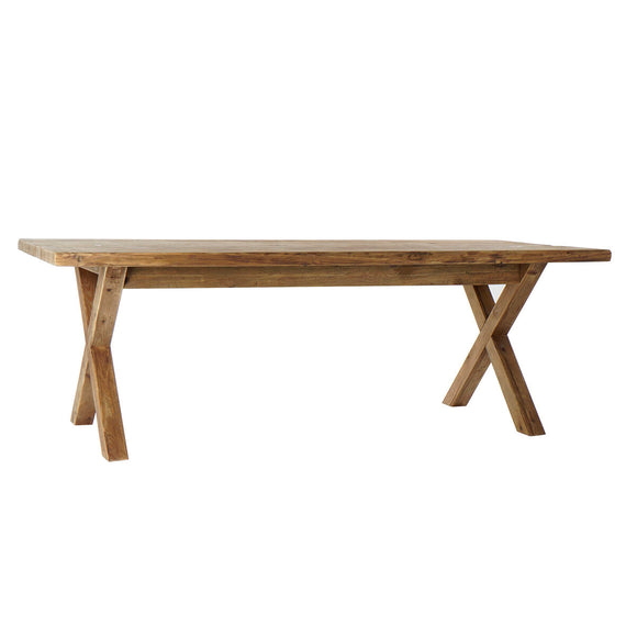 Dining Table DKD Home Decor Natural Recycled Wood 220 x 100 x 76 cm-0