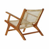 Armchair DKD Home Decor MB-182316 Natural Teak Light brown Rattan (69 x 78 x 68 cm)-1