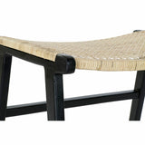 Bench DKD Home Decor 8424001823192 65 x 47 x 40 cm Natural Teak Black-1