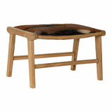 Bench DKD Home Decor 8424001823215 Brown Multicolour Natural Teak 65 x 47 x 42 cm-0