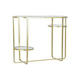 Console DKD Home Decor Mirror Crystal Golden Metal Modern (102 x 36 x 79 cm)-0