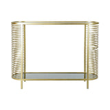 Console DKD Home Decor Golden Metal Crystal 106,5 x 31 x 79,5 cm-2