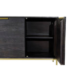DKD Home Decor Wood Sideboard Refurbished B 145 cm Modern Dresser/Sideboard