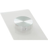 Dining Table DKD Home Decor Crystal Transparent White MDF Wood (160 x 90 x 75 cm)-5