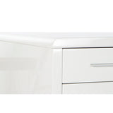 Desk DKD Home Decor White Silver Metal MDF Wood 120 x 55 x 76 cm-5